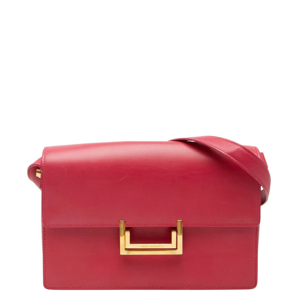 Saint Laurent Loulou Crossbody Bag Pink Leather